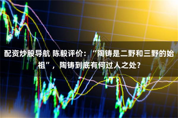 配资炒股导航 陈毅评价：“陶铸是二野和三野的始祖”，陶铸到底有何过人之处？